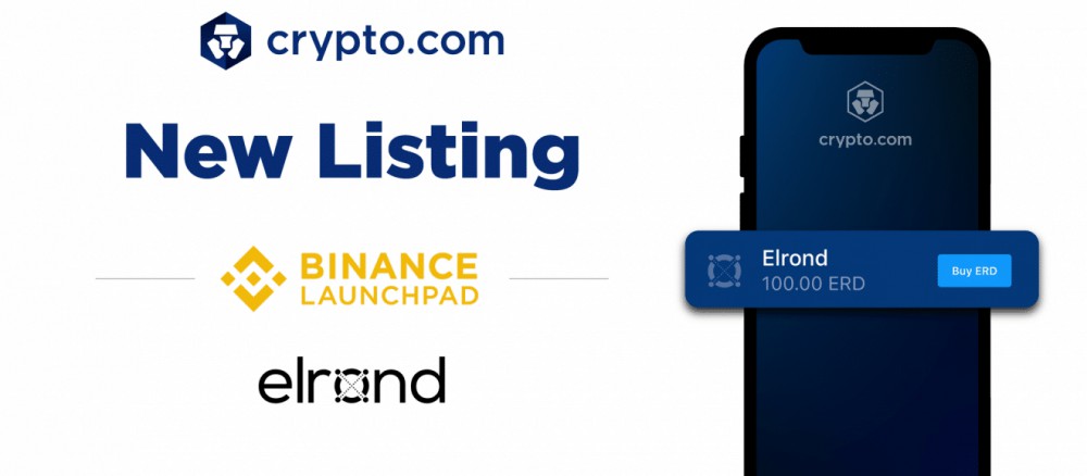 Crypto.com Enlists Binance Launchpad Backed Elrond’s ERD Token, Now Available For Trade