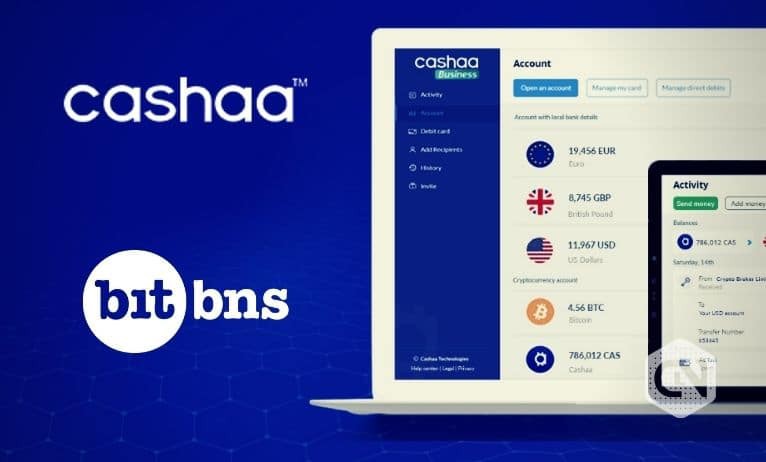 Unicas by Cashaa Partners with Bitbns to Provide Banking Services to Indian Crypto Traders