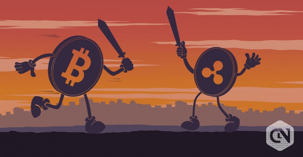 Bitcoin Vs. Ripple: The Value of XRP and BTC Dropped by More Than 3% Since Yesterday’s Highest