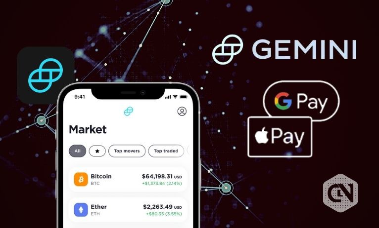 Gemini Added Support for Apple Pay and Google Pay